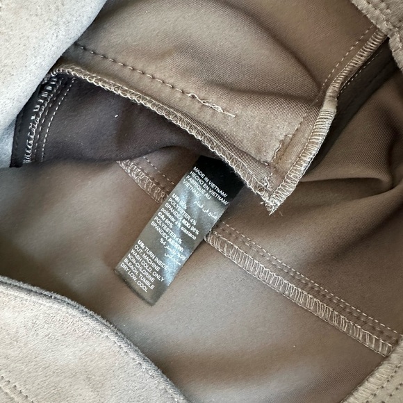 White House black market sueded Gray Double-Breasted Jacket 4 EUC - Picture 7 of 7